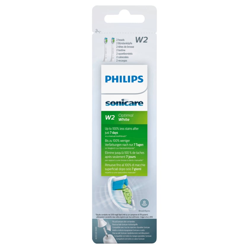 Philips Aufsteckbürsten Sonicare W2 Optimal White 2 Stück